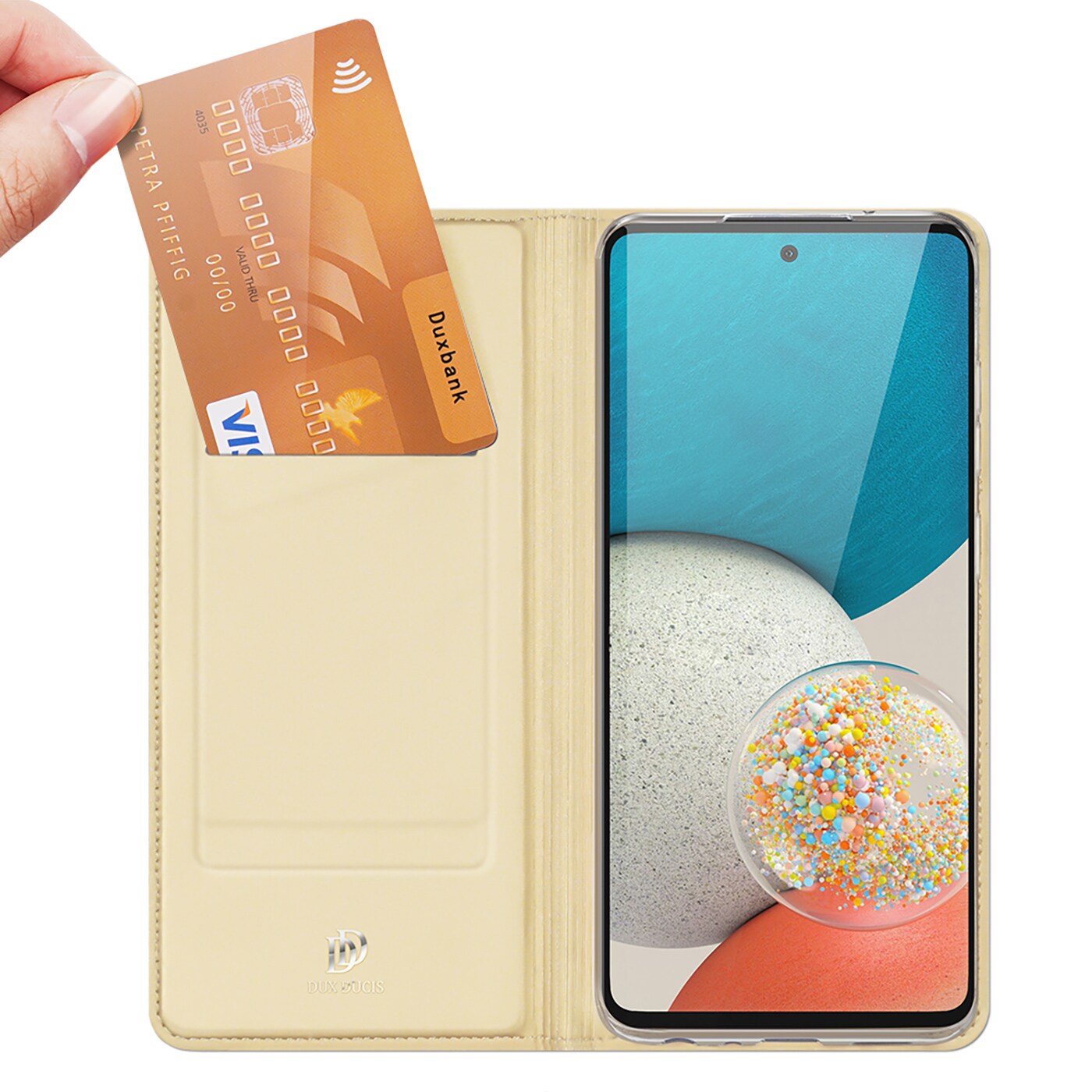 Dux Ducis Skin Pro Holster Cover Flip Cover til Samsung Galaxy A73 guld