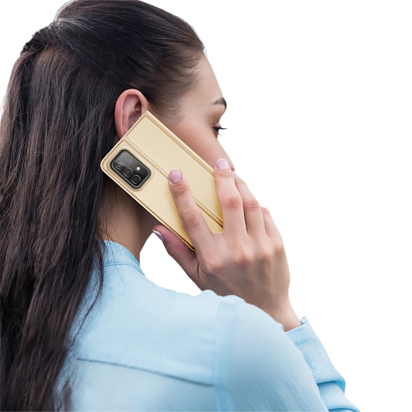 Dux Ducis Skin Pro Holster Cover Flip Cover til Samsung Galaxy A73 guld