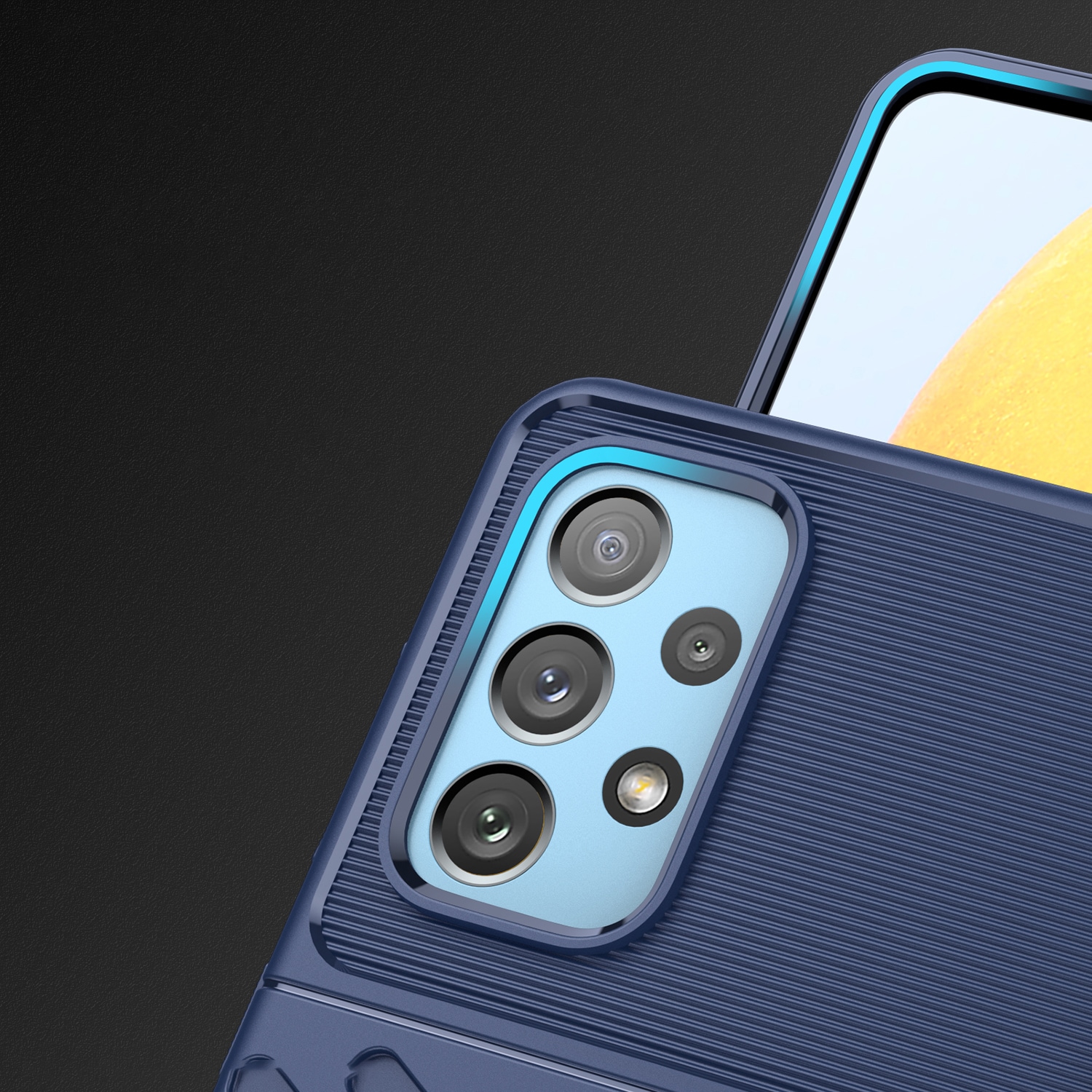 Thunder Case fleksibelt panseret cover til Samsung Galaxy A73 blå