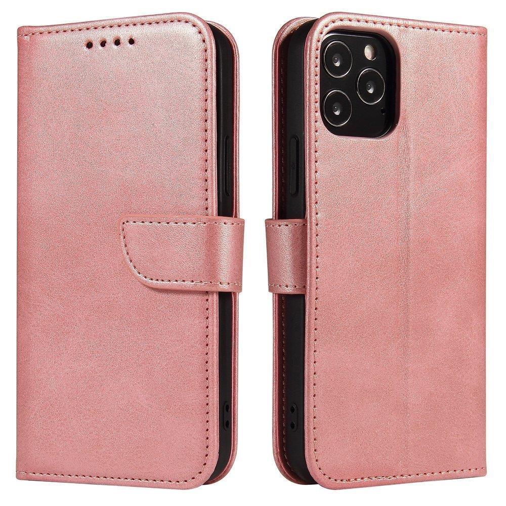 Magnet Etui elegant cover med klap og standerfunktion til Samsung Galaxy A73 pink