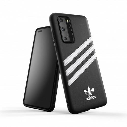 Adidas OR Formstøbt PU-etui til Huawei P40 - Sort og hvid