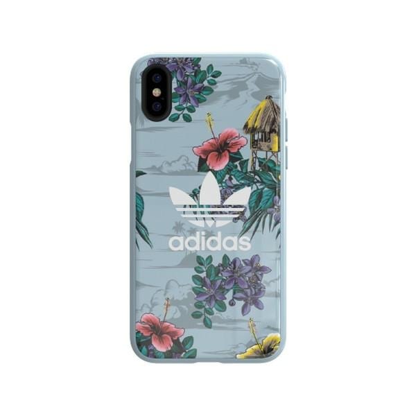 Adidas OR SnapCase Floral etui til iPhone X / Xs - grå