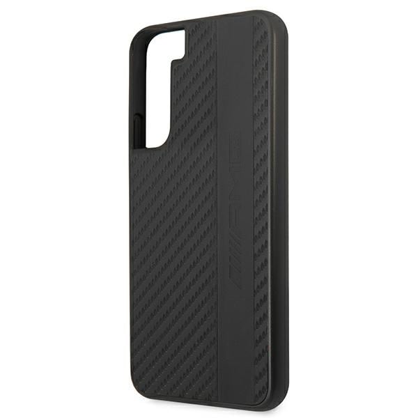 AMG Carbon Stripe&Embossed-etui til Samsung Galaxy S22+ - Sort