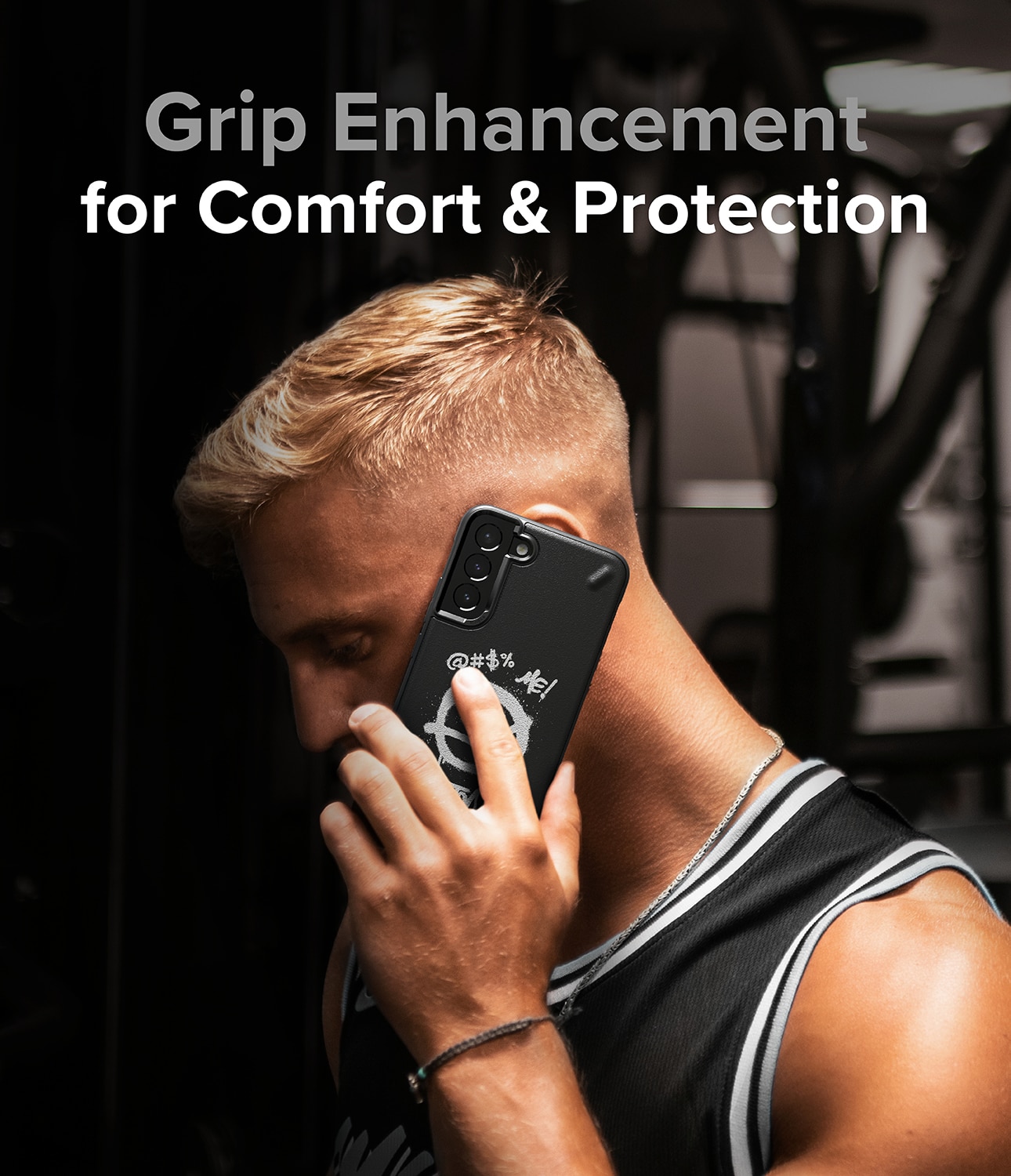 Ringke Onyx Design holdbart coveretui til Samsung Galaxy S22 + (S22 Plus) sort (X) ()
