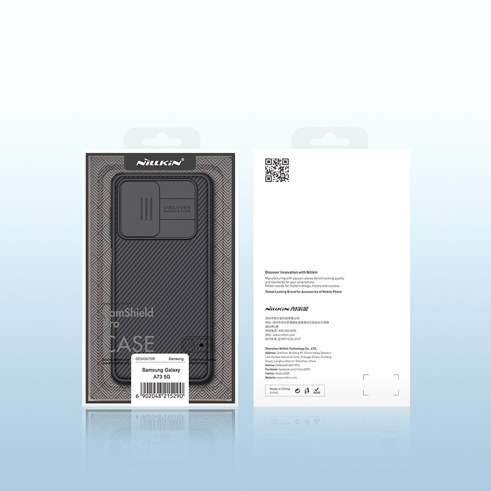 Nillkin CamShield Pro Case Panseret etui Cover Kamerabeskyttelse til Samsung Galaxy A73 Sort