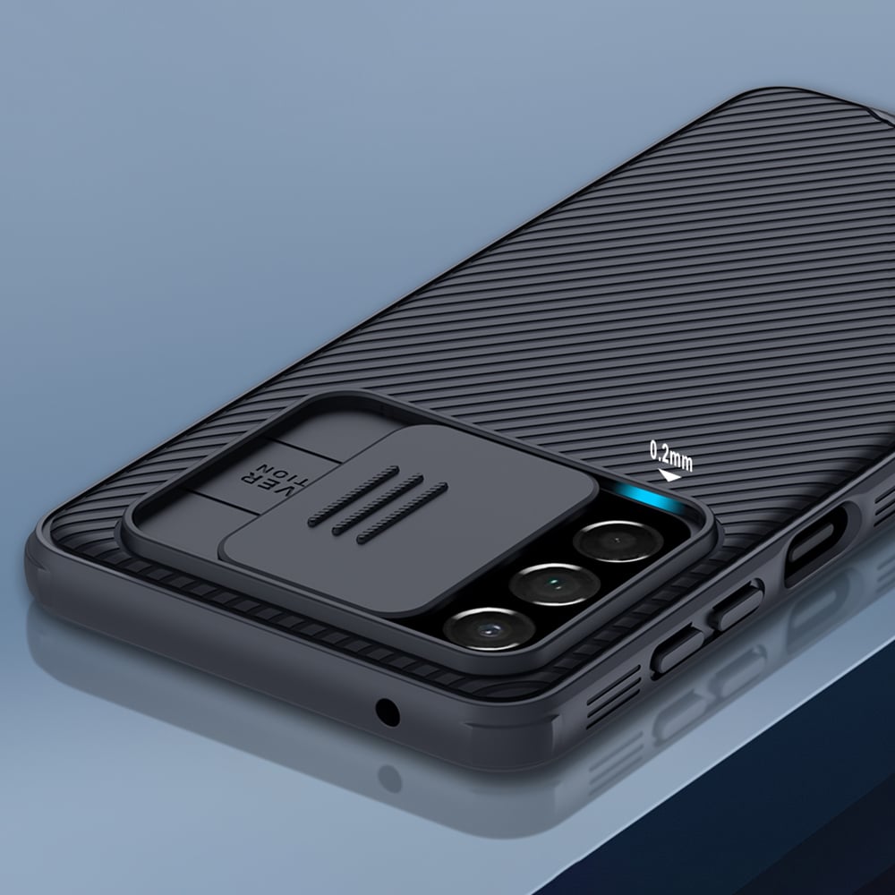 Nillkin CamShield Pro Case Panseret etui Cover Kamerabeskyttelse til Samsung Galaxy A73 Sort