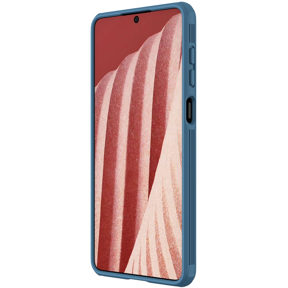 Nillkin CamShield Pro Etui Panseret etui Cover Kamerabeskyttelse til Samsung Galaxy A73 Blå