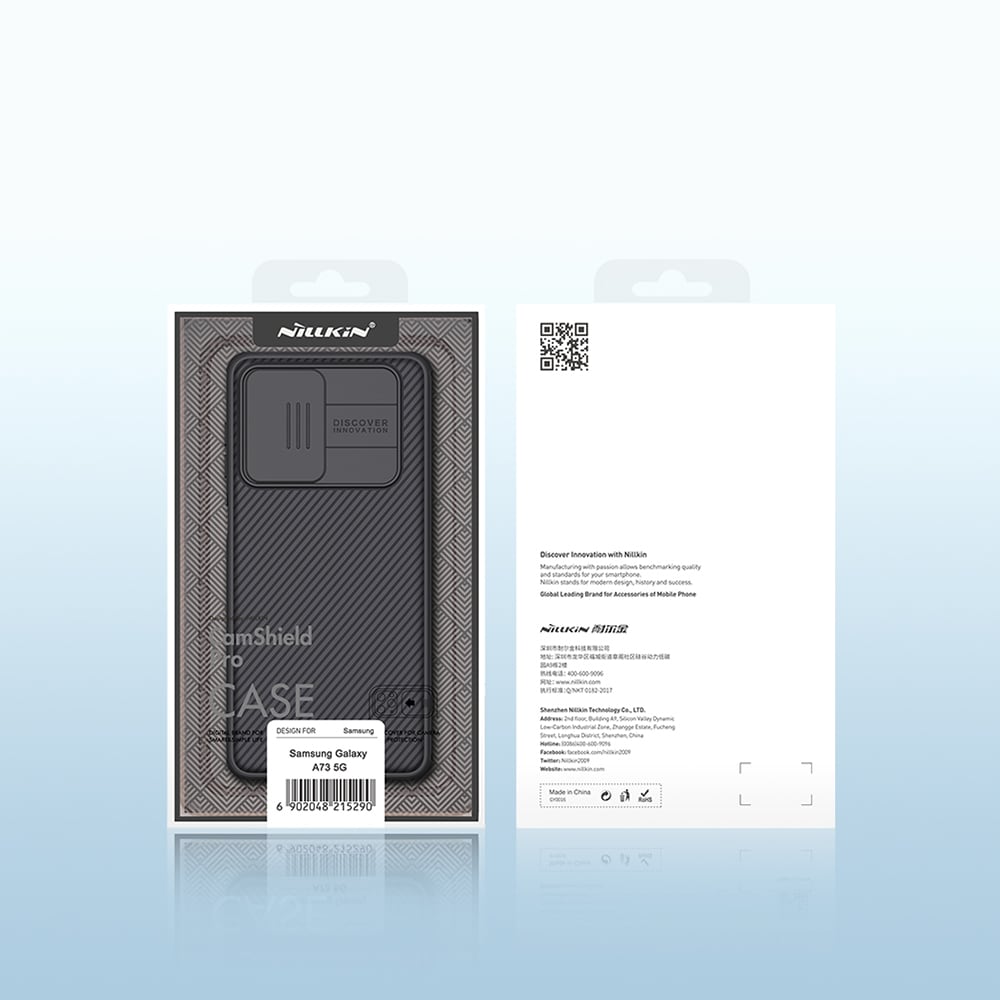 Nillkin CamShield Pro Etui Panseret etui Cover Kamerabeskyttelse til Samsung Galaxy A73 Blå