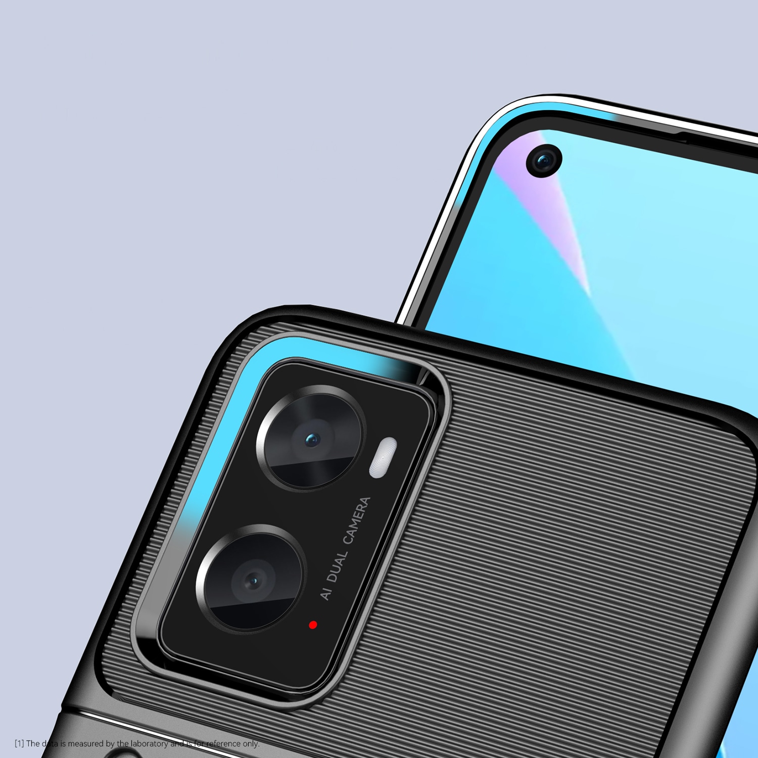 Thunder Case fleksibelt pansret cover til Oppo A76 / Oppo A36 / Realme 9i sort