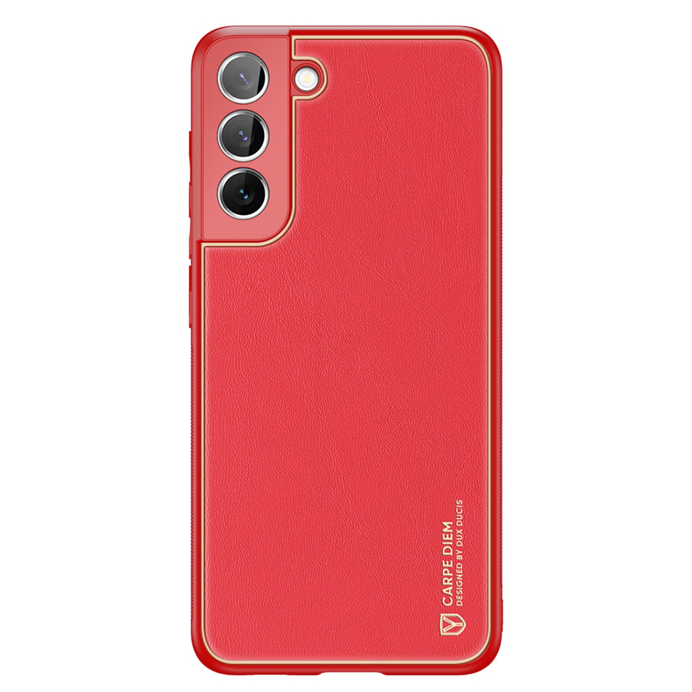 Dux Ducis Yolo elegant cover lavet af økologisk læder til Samsung Galaxy S22 + (S22 Plus) rød