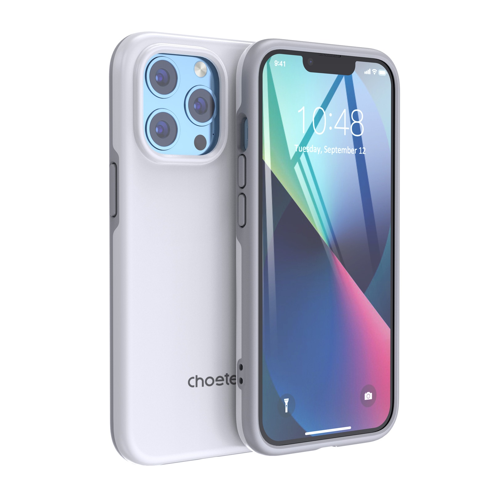 Choetech MFM Anti-drop etui lavet til MagSafe til iPhone 13 Pro hvid (PC0113-MFM-WH)