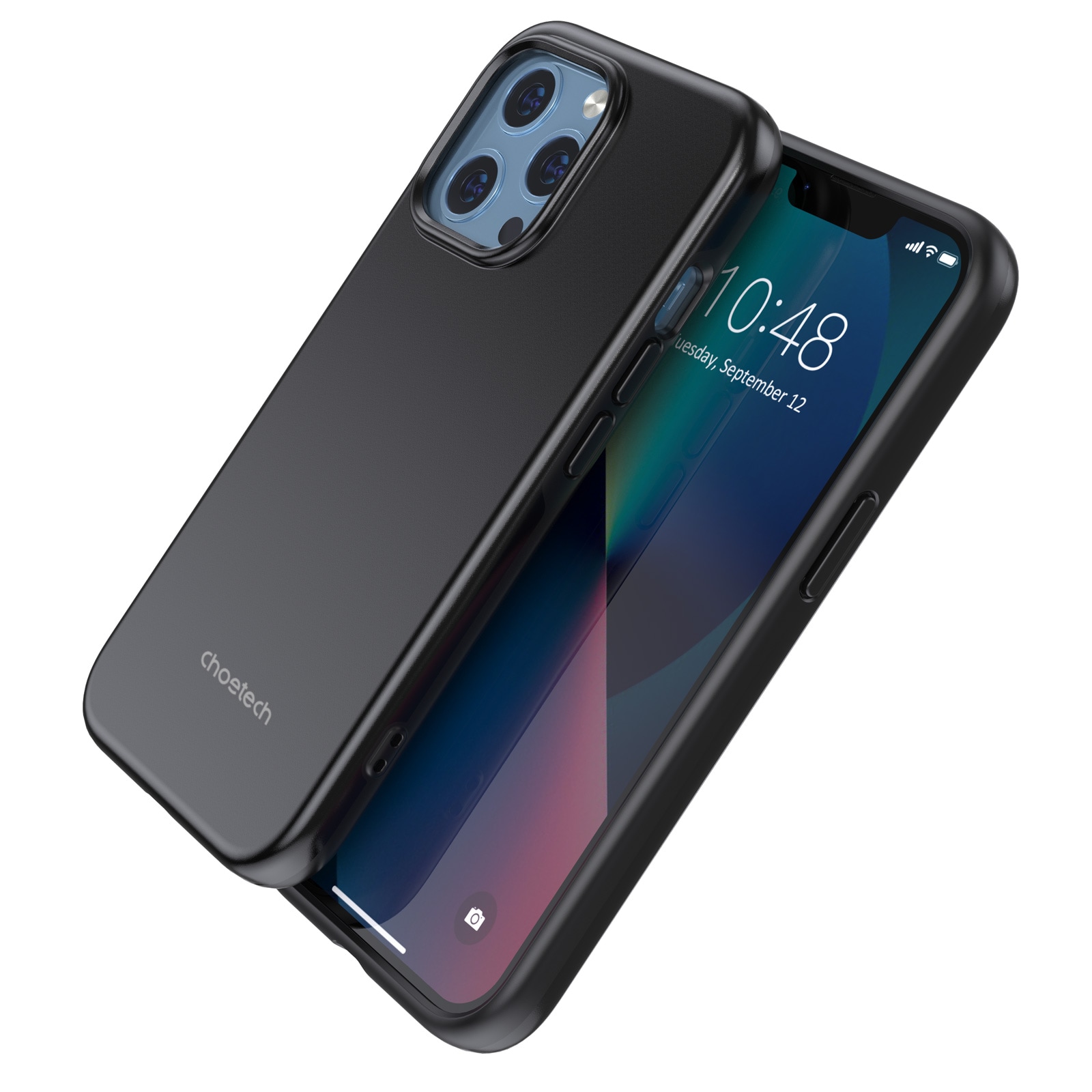 Choetech MFM Anti-drop etui lavet til MagSafe til iPhone 13 Pro sort (PC0113-MFM-BK)