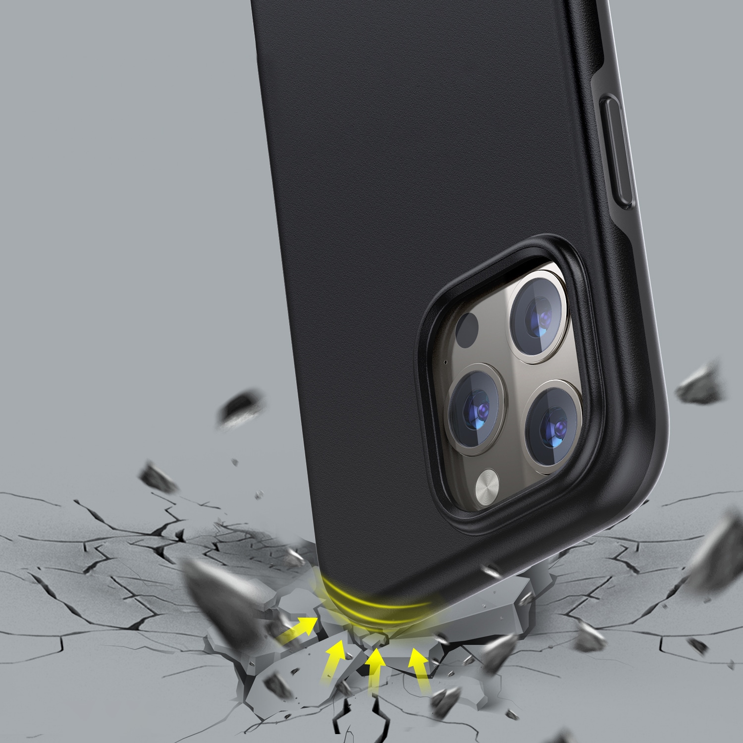 Choetech MFM Anti-drop etui lavet til MagSafe til iPhone 13 Pro sort (PC0113-MFM-BK)