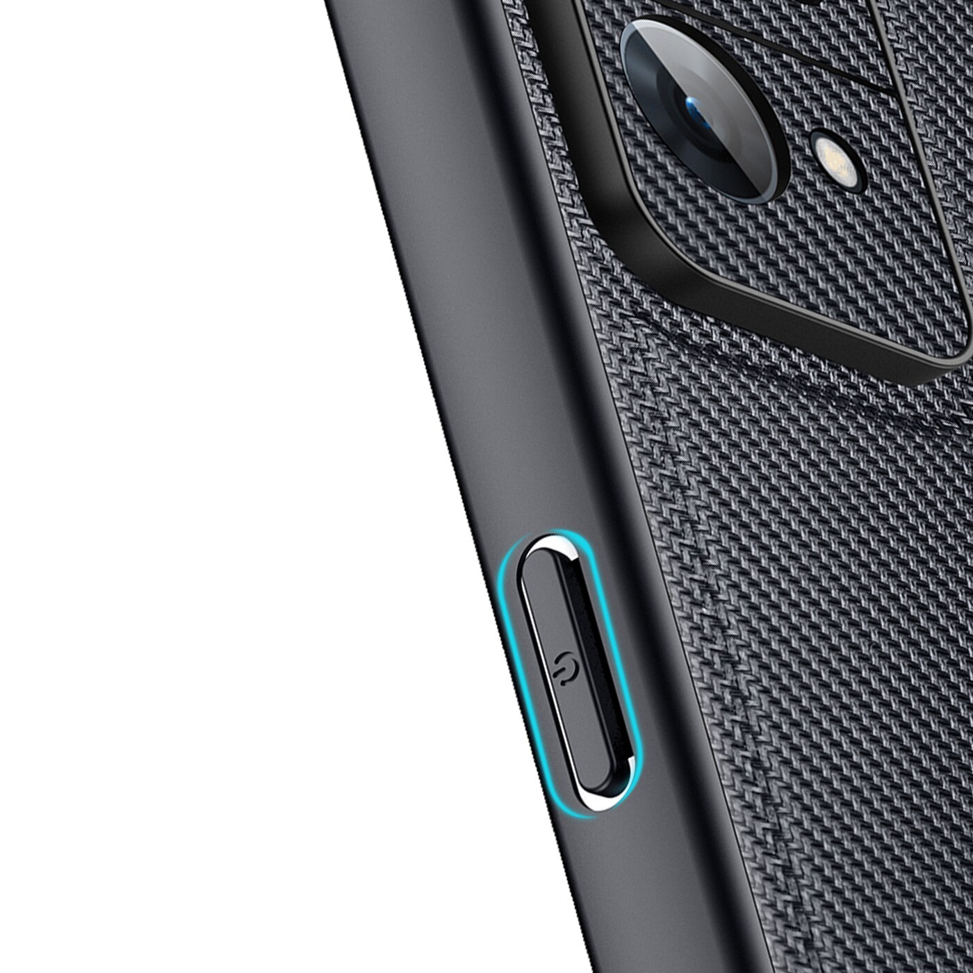 Dux Ducis Fino etui dækket med nylonmateriale Oppo Reno7 Pro 5G sort