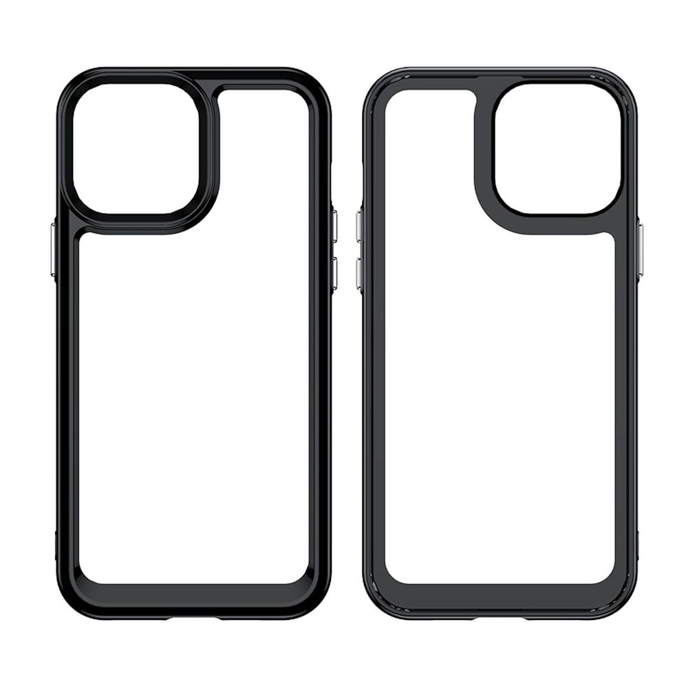 Outer Space Case Etui til iPhone 12 Pro Max Hårdt cover med geleramme Rød