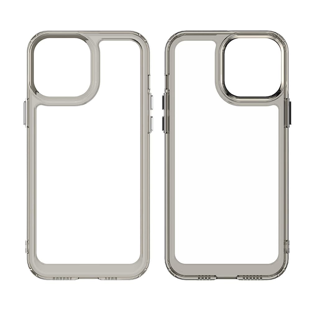 Outer Space Case Etui til iPhone 12 Pro Max Hårdt cover med geleramme Rød