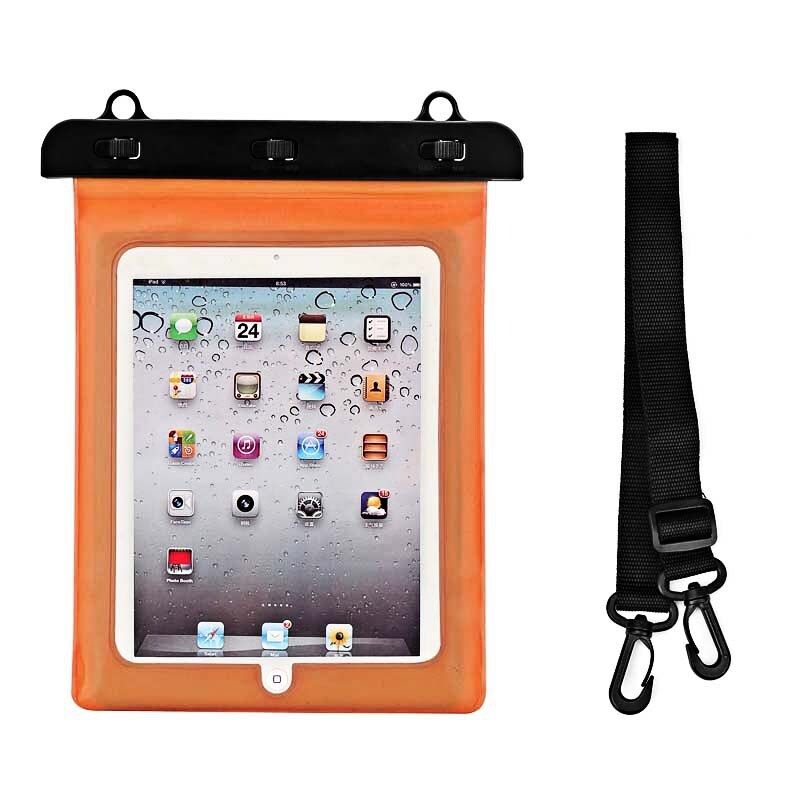 Vandtæt tablet-etui i PVC - orange