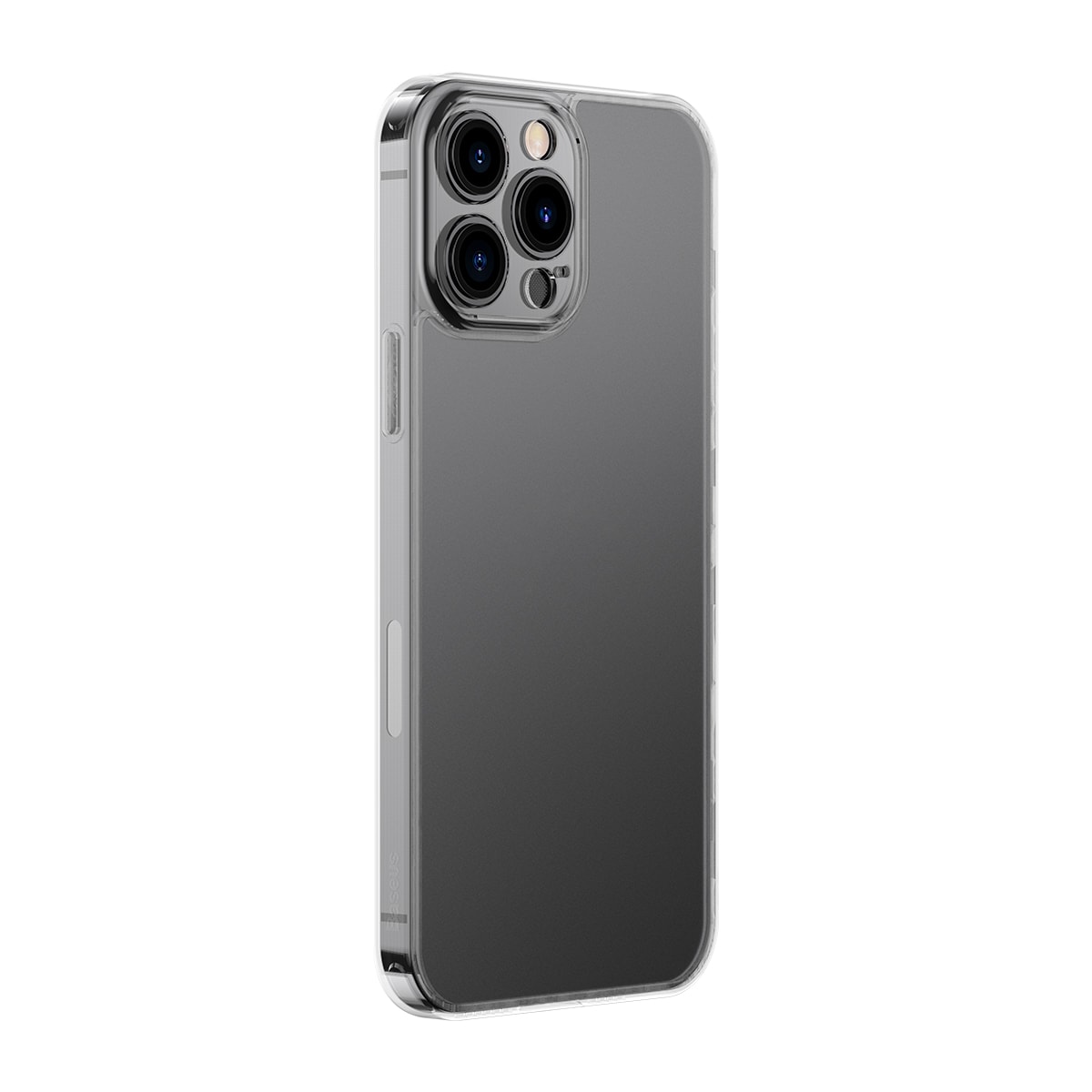 Baseus Frosted Glass Case for iPhone 13 Pro Max Hard Cover with Transparent Gel Frame (ARWS000802)