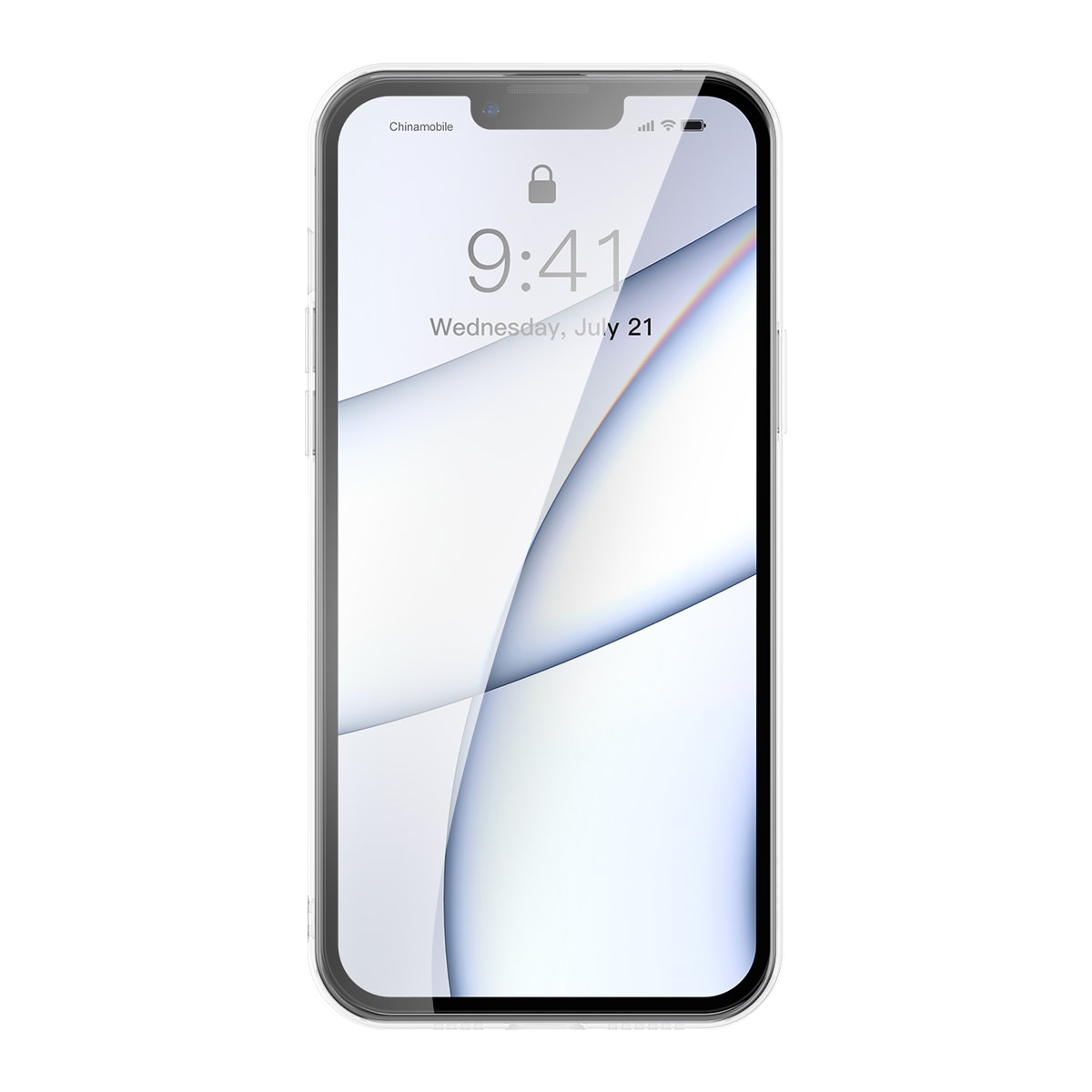 Baseus Frosted Glass Case for iPhone 13 Pro Max Hard Cover with Transparent Gel Frame (ARWS000802)