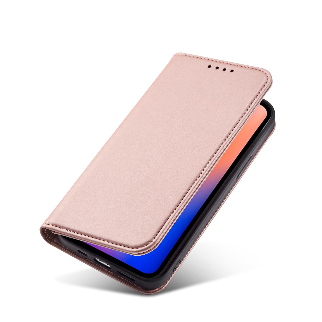 Magnet Kortetui til iPhone 12 Pro Max Pouch Card Wallet Card Holder Pink
