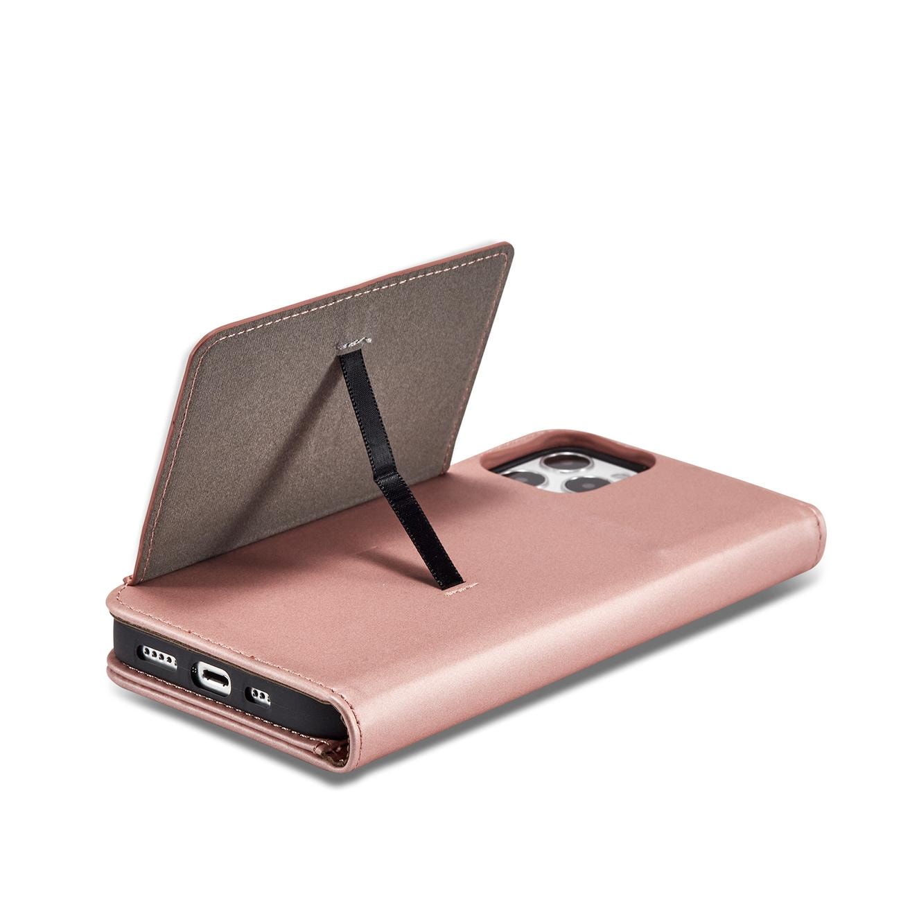 Magnet Kortetui til iPhone 12 Pro Max Pouch Card Wallet Card Holder Pink