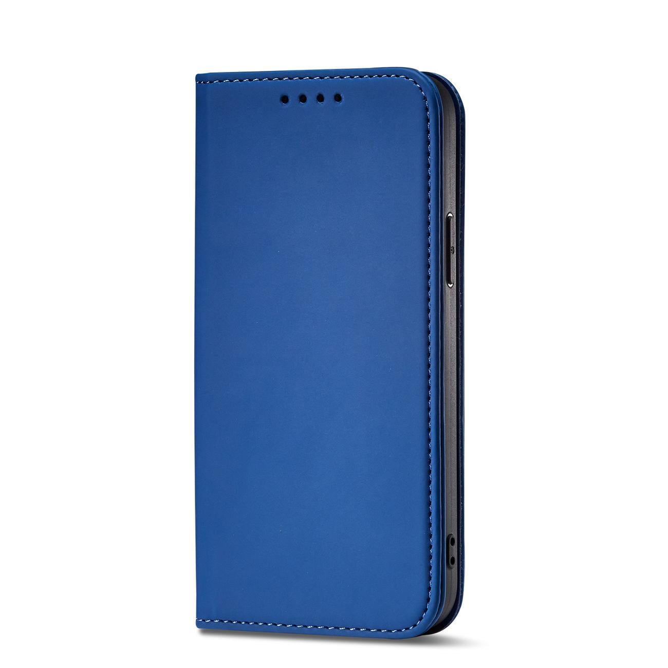 Magnet Kortetui til iPhone 13 Pro cover kort tegnebog kortstativ blå