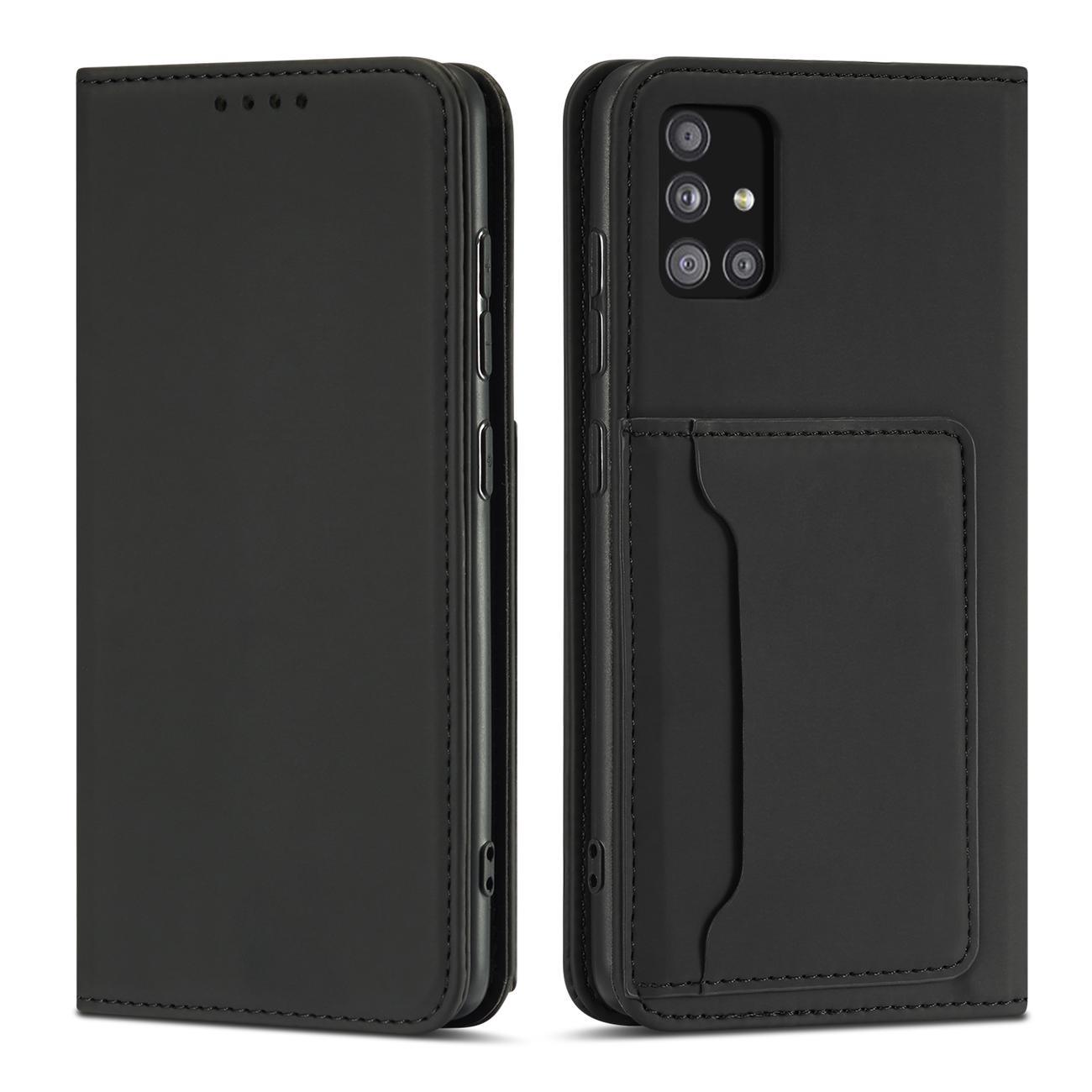 Magnet Kortetui til Xiaomi Redmi Note 11 Pouch Kortpung Kortholder Sort