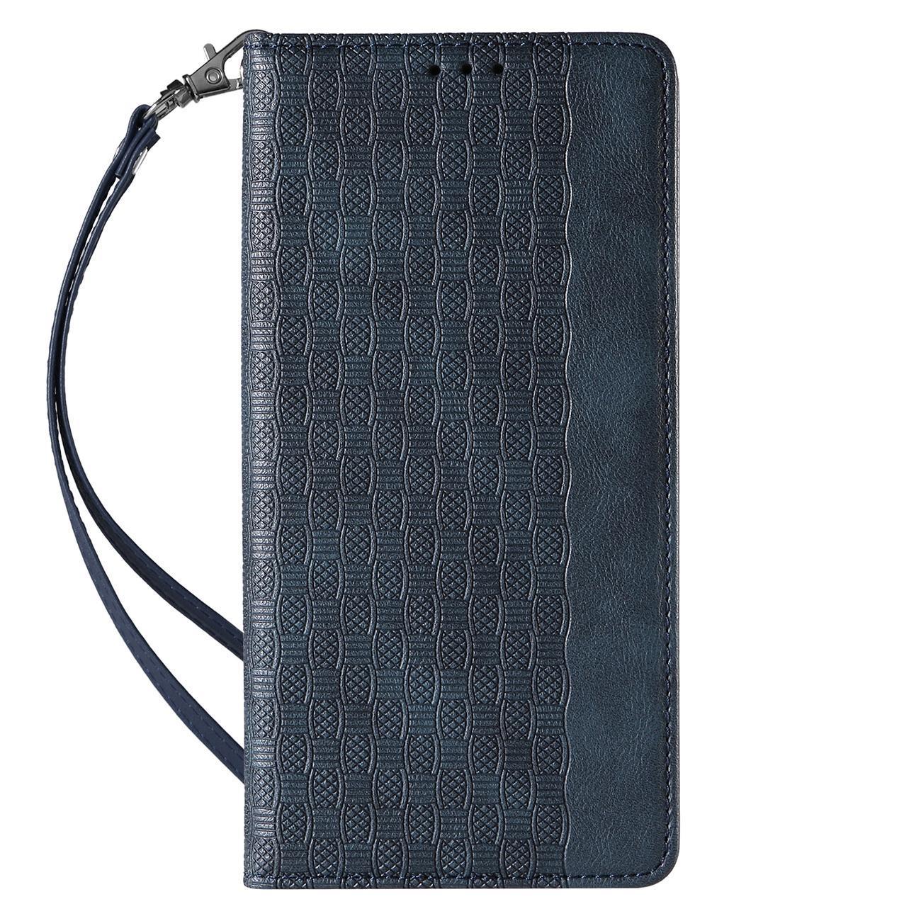 Magnet Rem-etui til iPhone 13 Pro Max Pung Pung + Mini Lanyard Vedhæng Blå