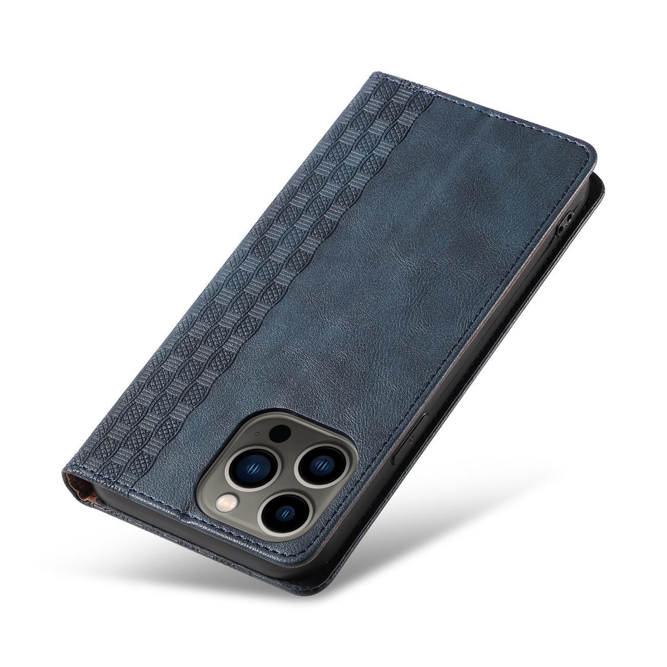 Magnet Rem-etui til iPhone 12 Pro Pung Pung + Mini Lanyard Vedhæng Blå