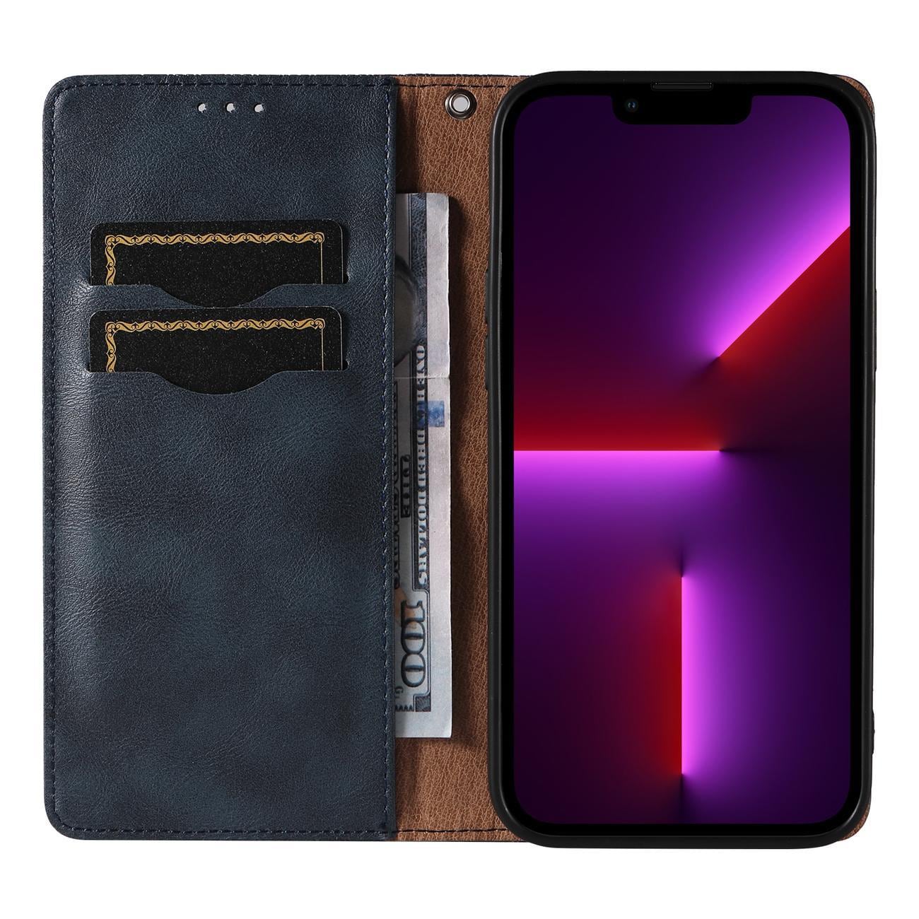 Magnet Rem-etui til iPhone 12 Pro Max Pung Pung + Mini Lanyard Vedhæng Blå
