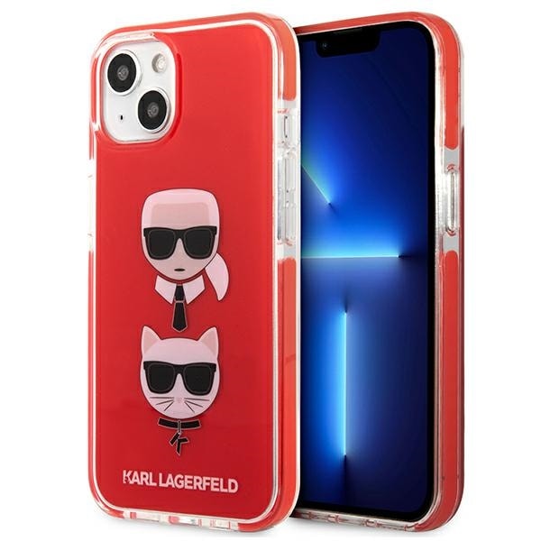 Karl Lagerfeld Karl&Choupette Head Case til iPhone 13 mini - Rød