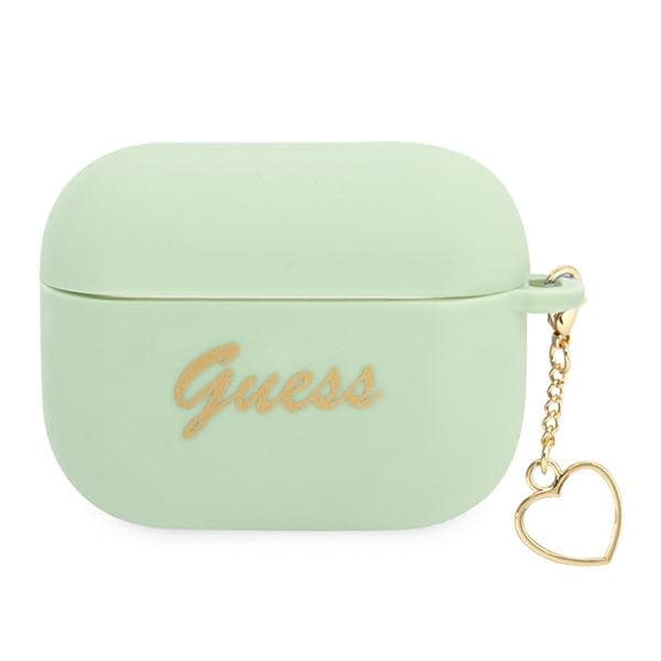 Guess GUAPLSCHSN AirPods Pro cover grøn/grøn Silikone Charm Heart Collection