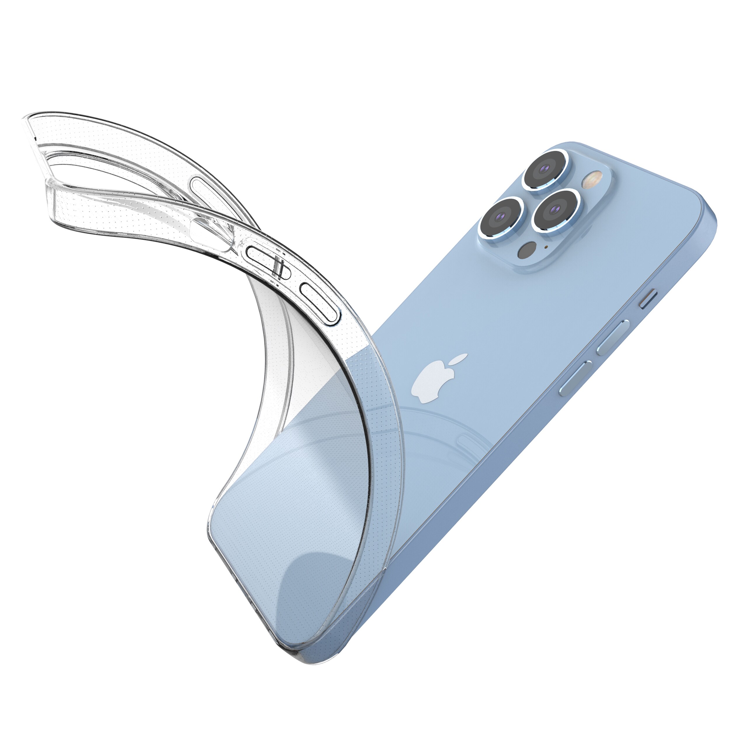Ultraklar 0,5 mm iPhone 14 Pro Max cover gel transparent