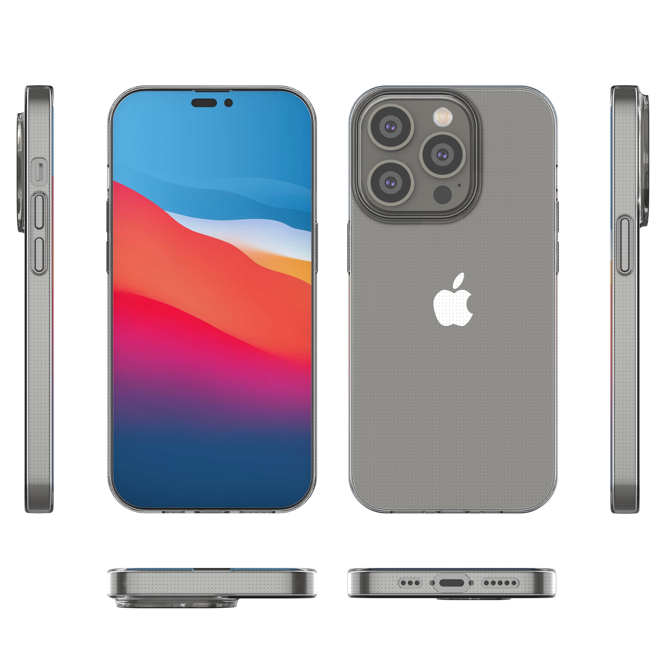 Ultraklar 0,5 mm iPhone 14 Pro cover gel transparent