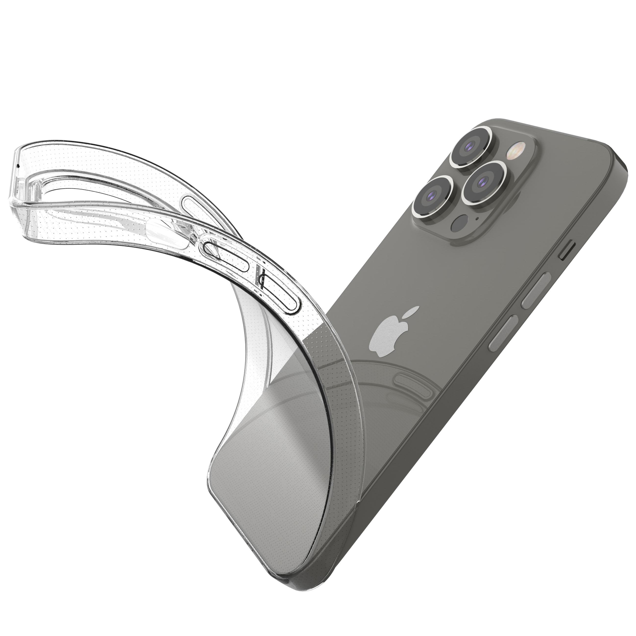 Ultraklar 0,5 mm iPhone 14 Pro cover gel transparent