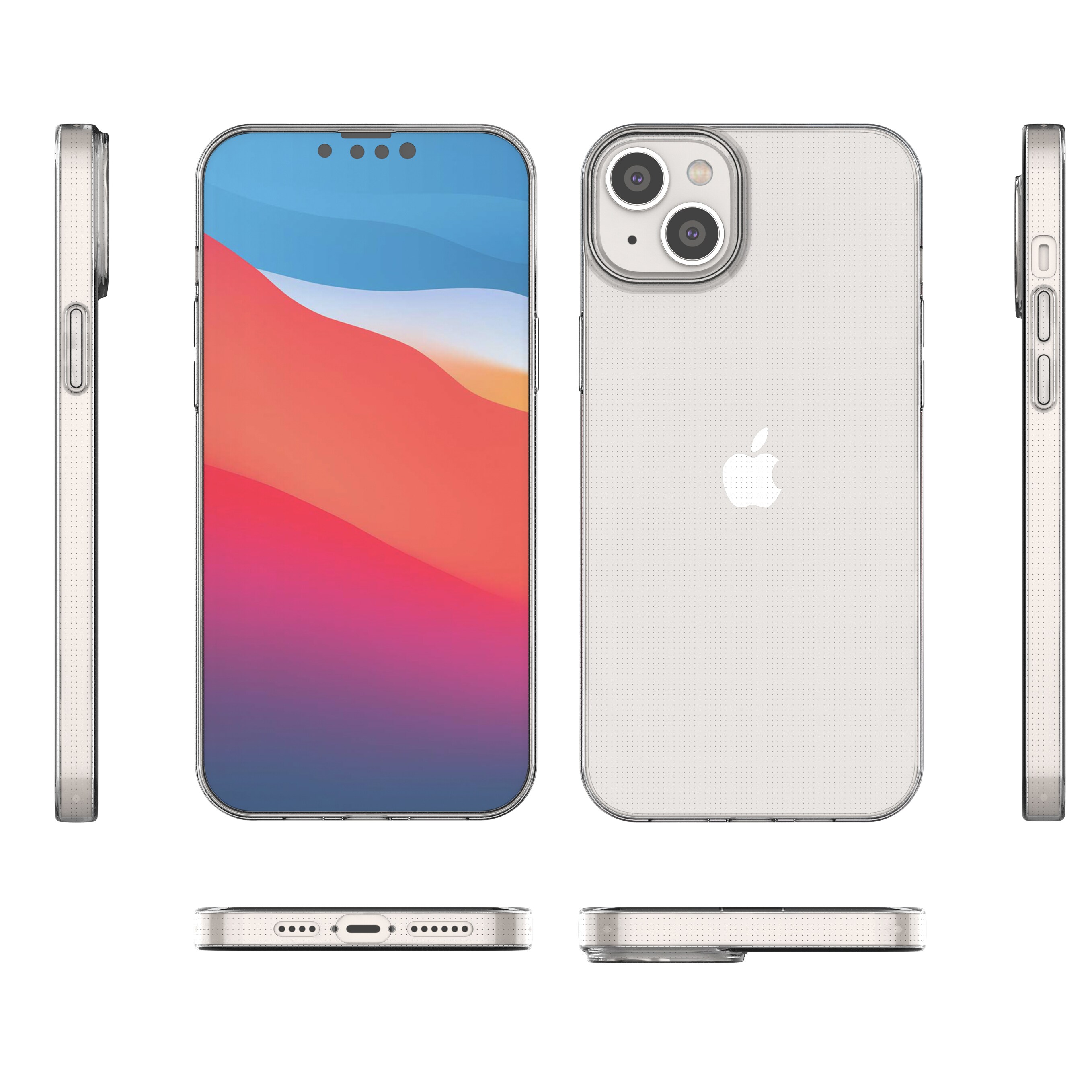 Gelomslag til Ultra Clear 0,5 mm iPhone 14 Max transparent
