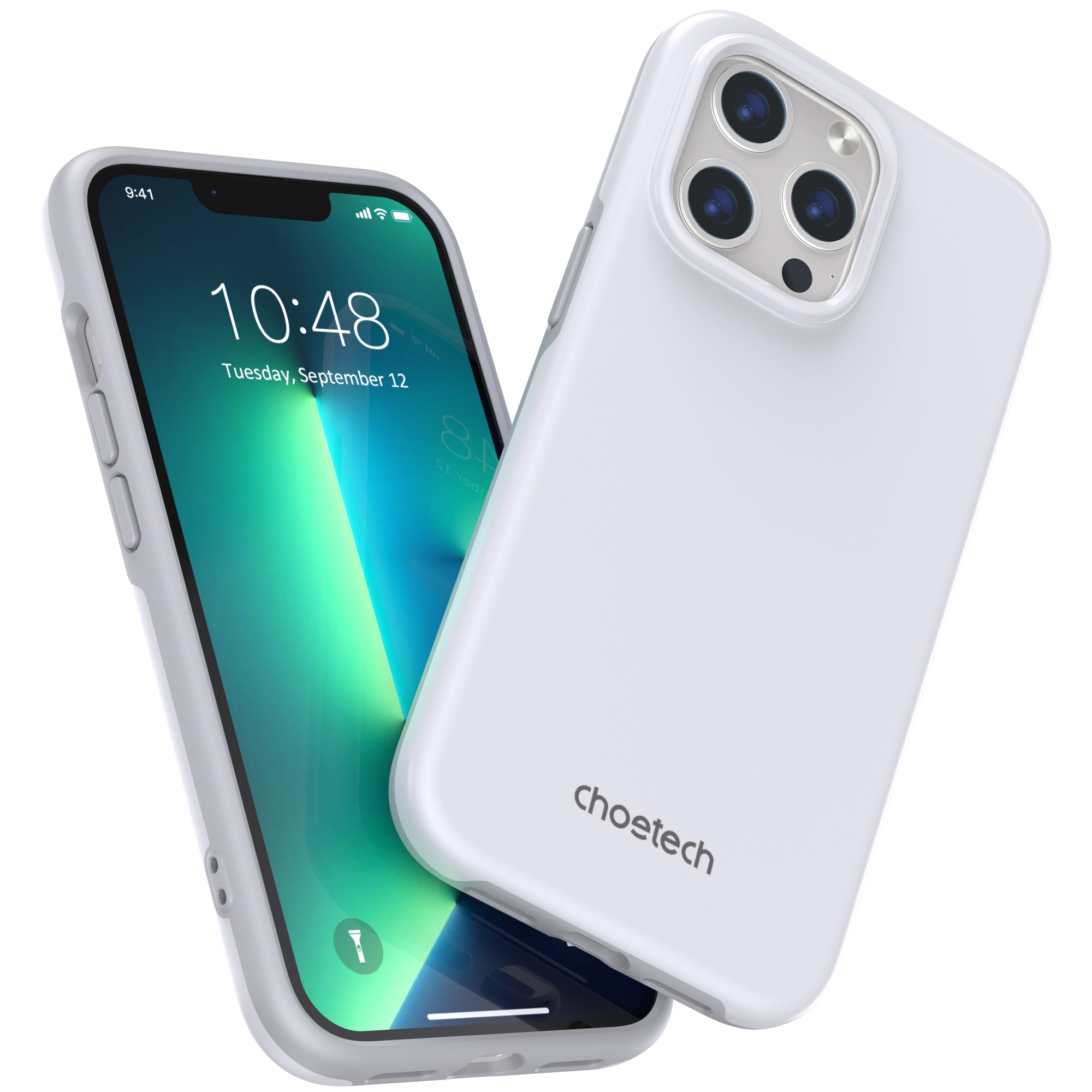Choetech MFM Anti-drop Case Cover til iPhone 13 Pro Max hvid (PC0114-MFM-WH)