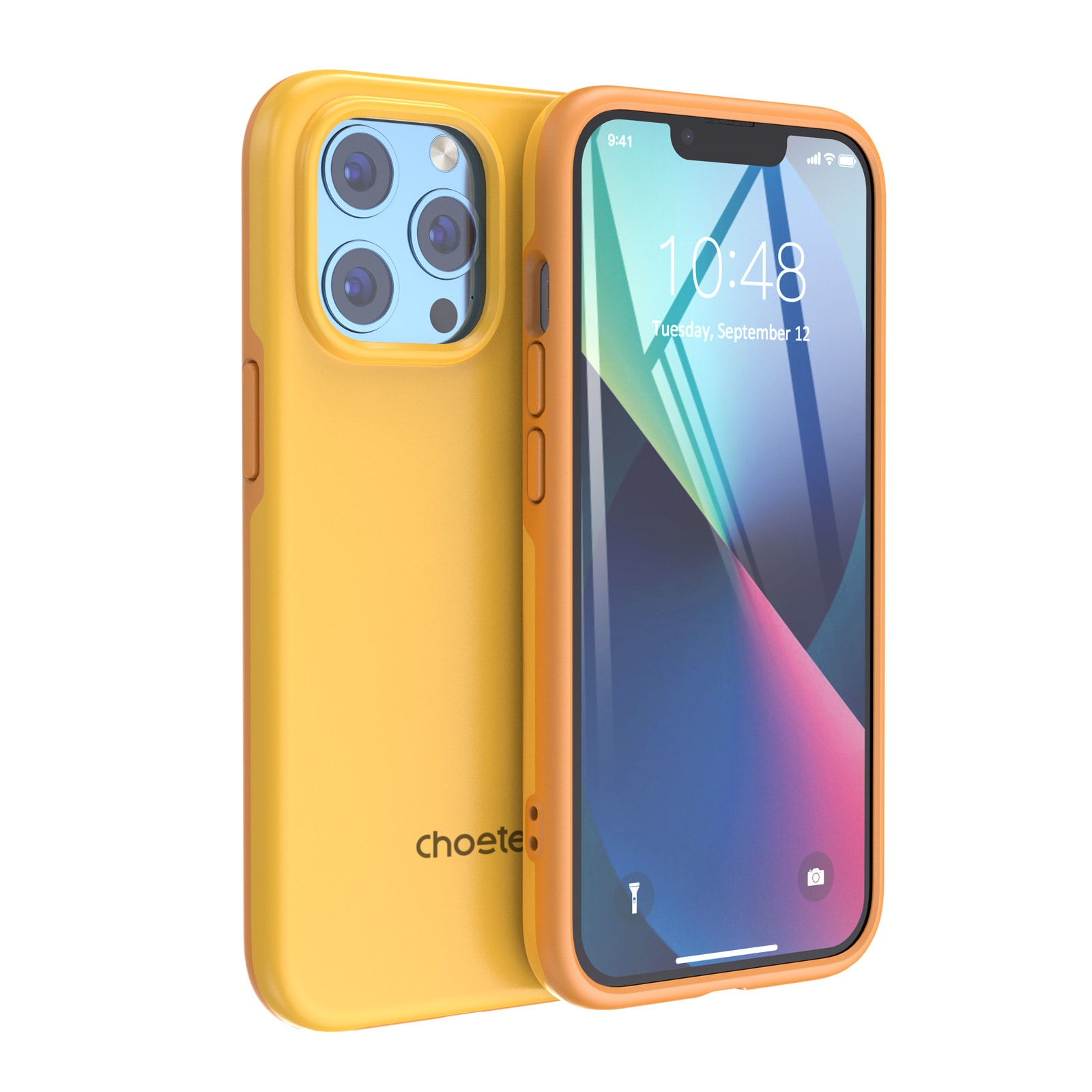 Choetech MFM Anti-drop etui lavet til MagSafe til iPhone 13 Pro orange (PC0113-MFM-YE)