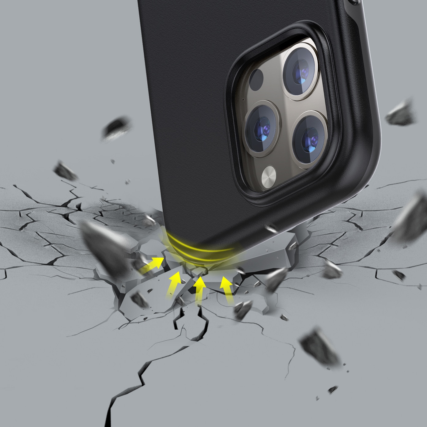 Choetech MFM Anti-drop Case Cover til iPhone 13 Pro Max sort (PC0114-MFM-BK)