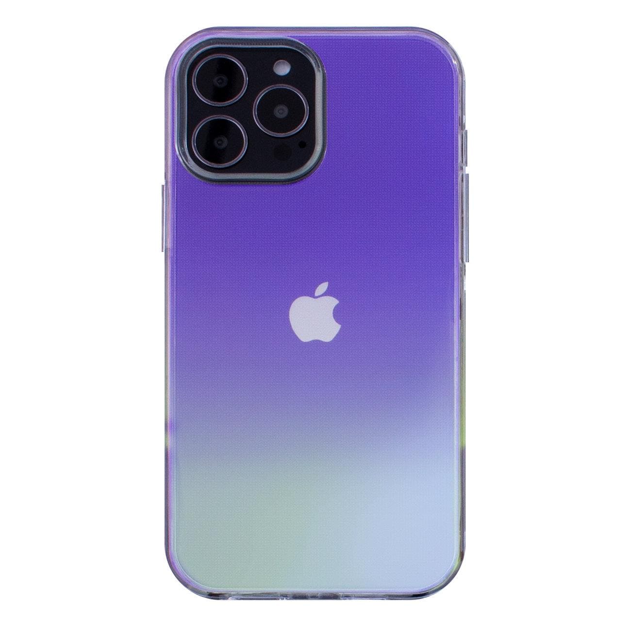 Aurora Case-etui til iPhone 12 Pro Max Neon Gel Cover Purple