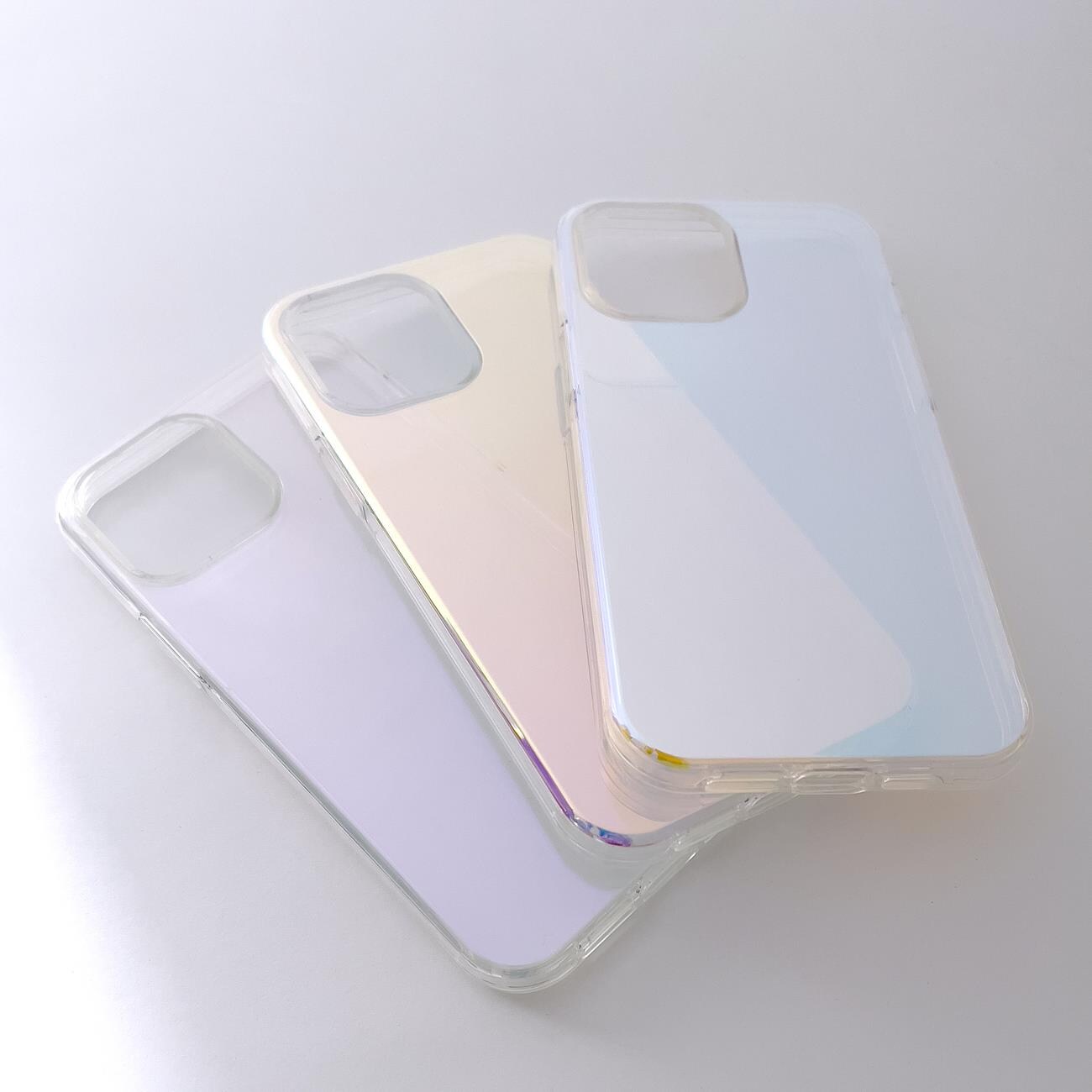 Aurora Case-etui til iPhone 12 Pro Max Neon Gel Cover Purple