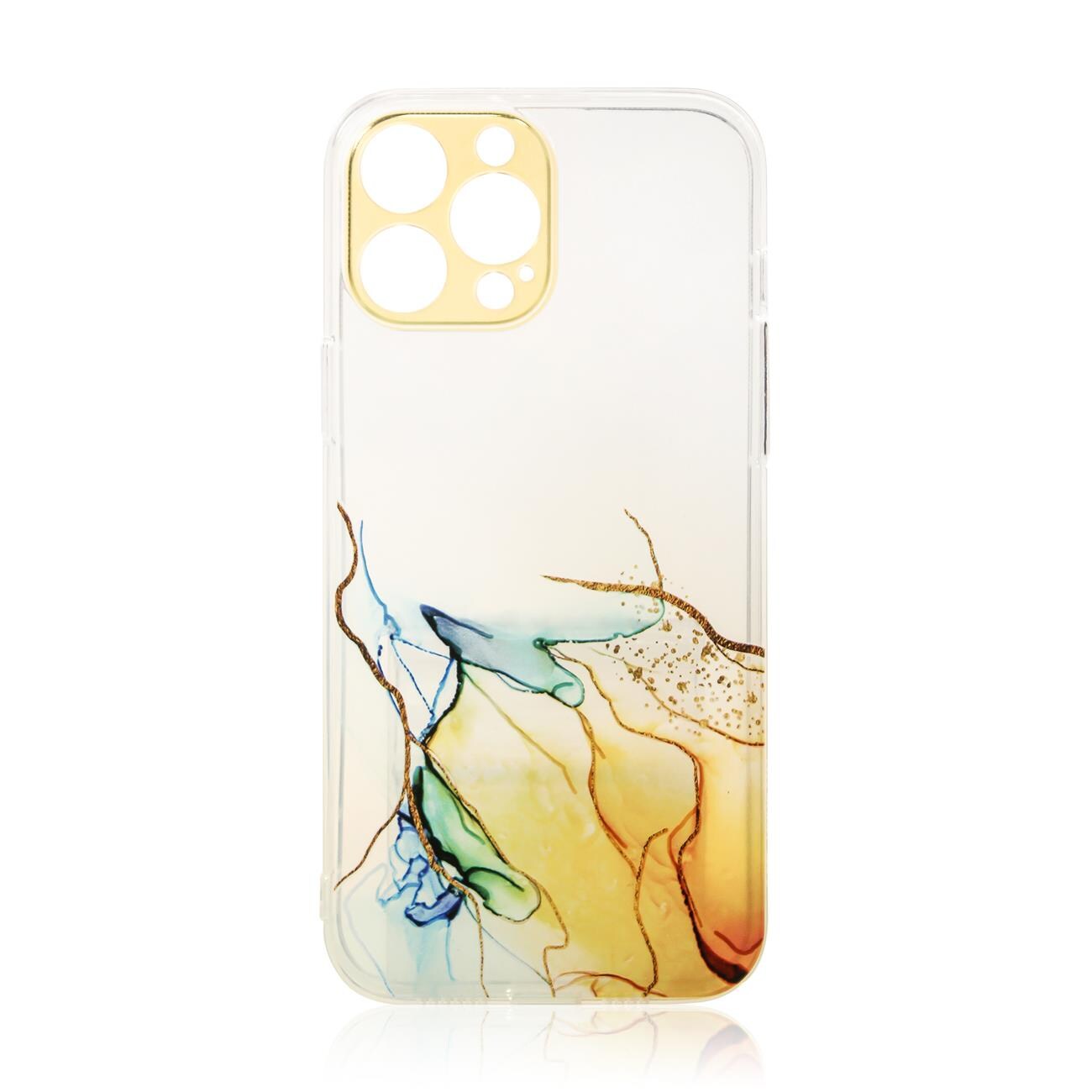 Marmor-etui til Xiaomi Redmi Note 11 Gel Cover Orange Marble