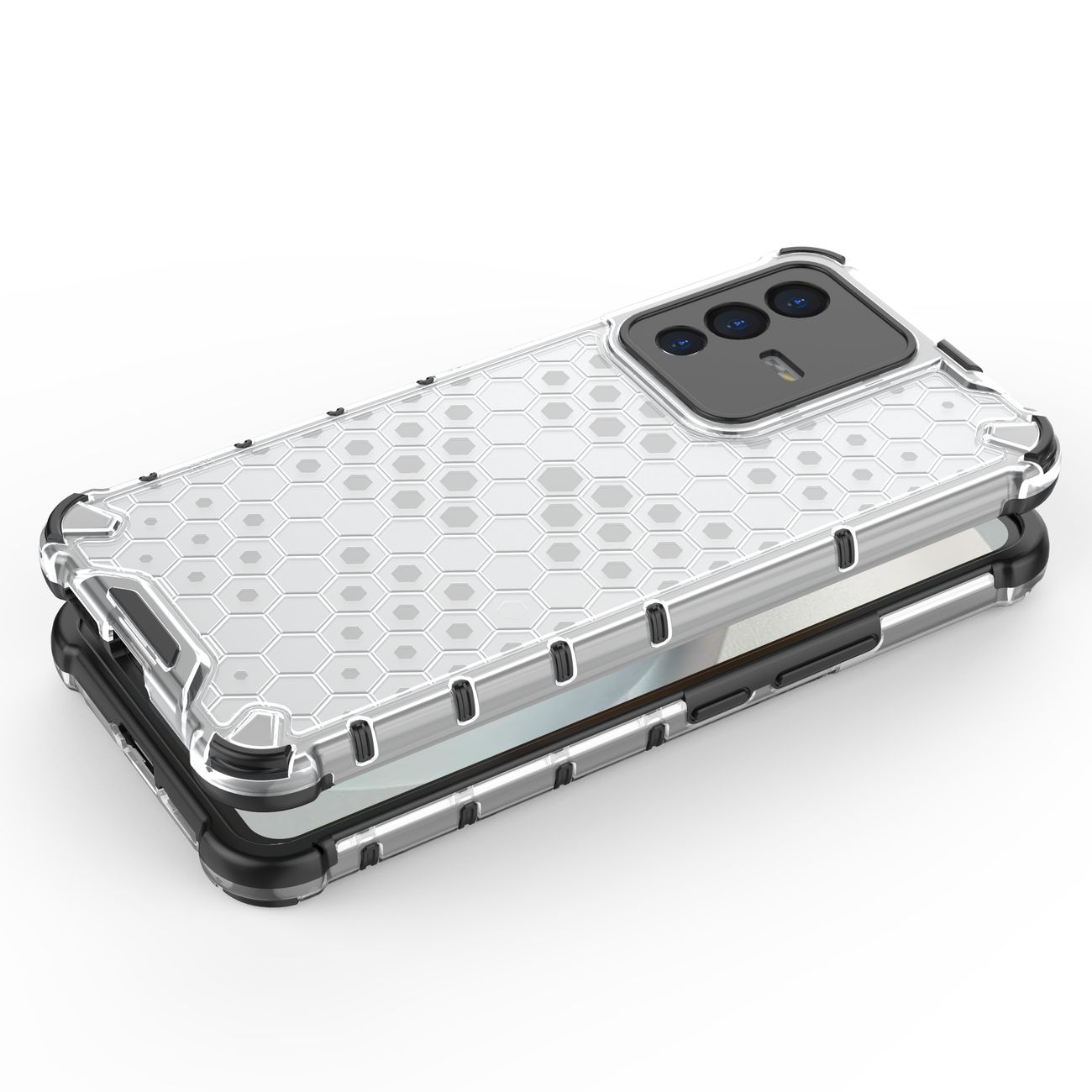 Honeycomb-kasse pansret cover med en gelramme Vivo V23 5G sort