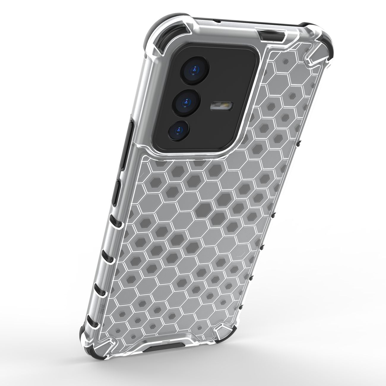 Honeycomb-kasse pansret cover med en gelramme Vivo V23 5G sort