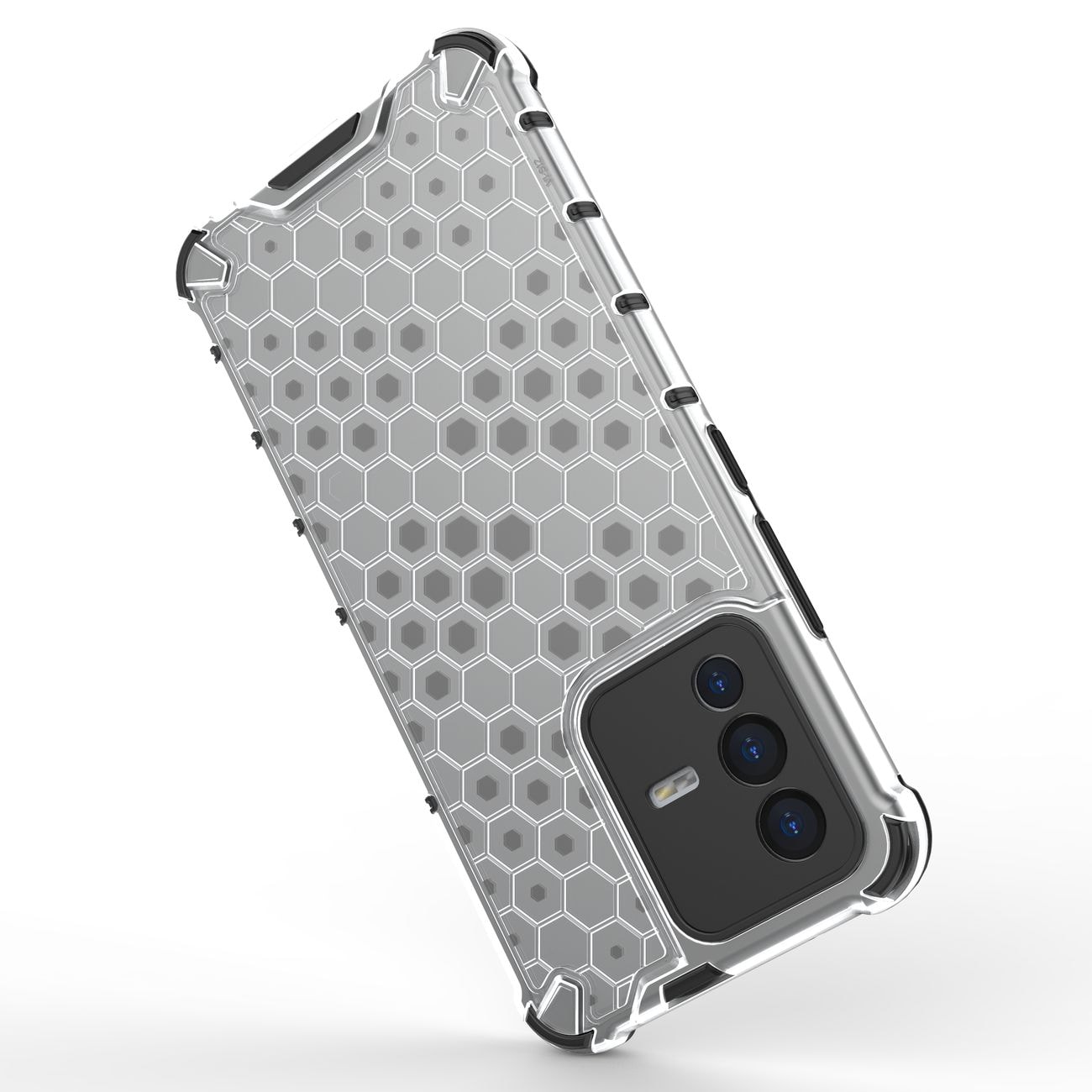 Honeycomb-kasse pansret cover med en gelramme Vivo V23 5G sort