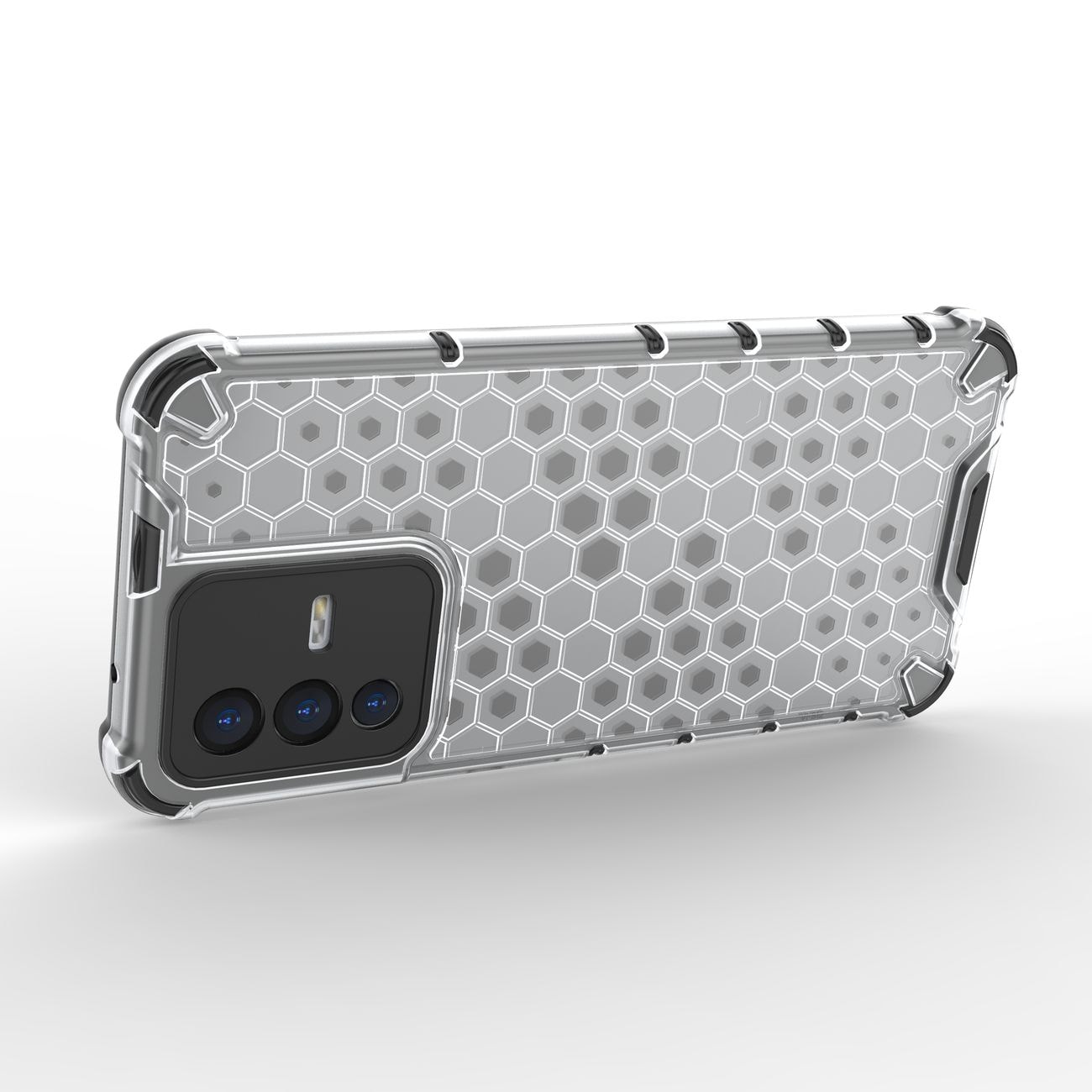 Honeycomb-kasse pansret cover med en gelramme Vivo V23 5G sort