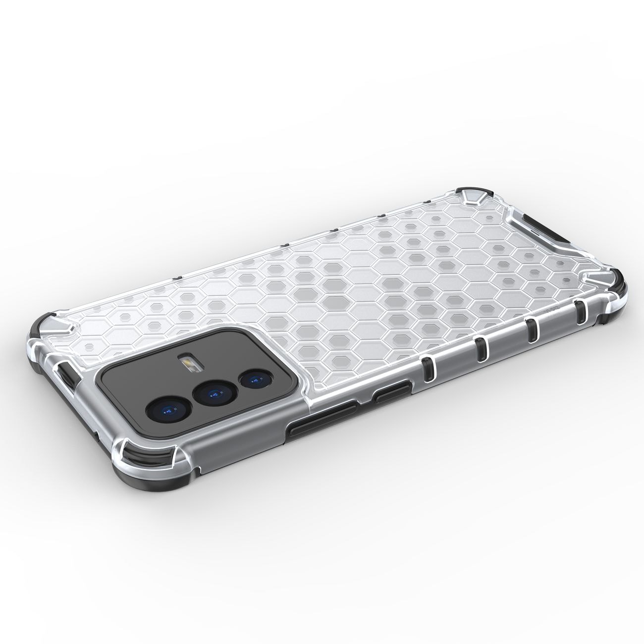 Honeycomb-kasse pansret cover med en gelramme Vivo V23 5G sort