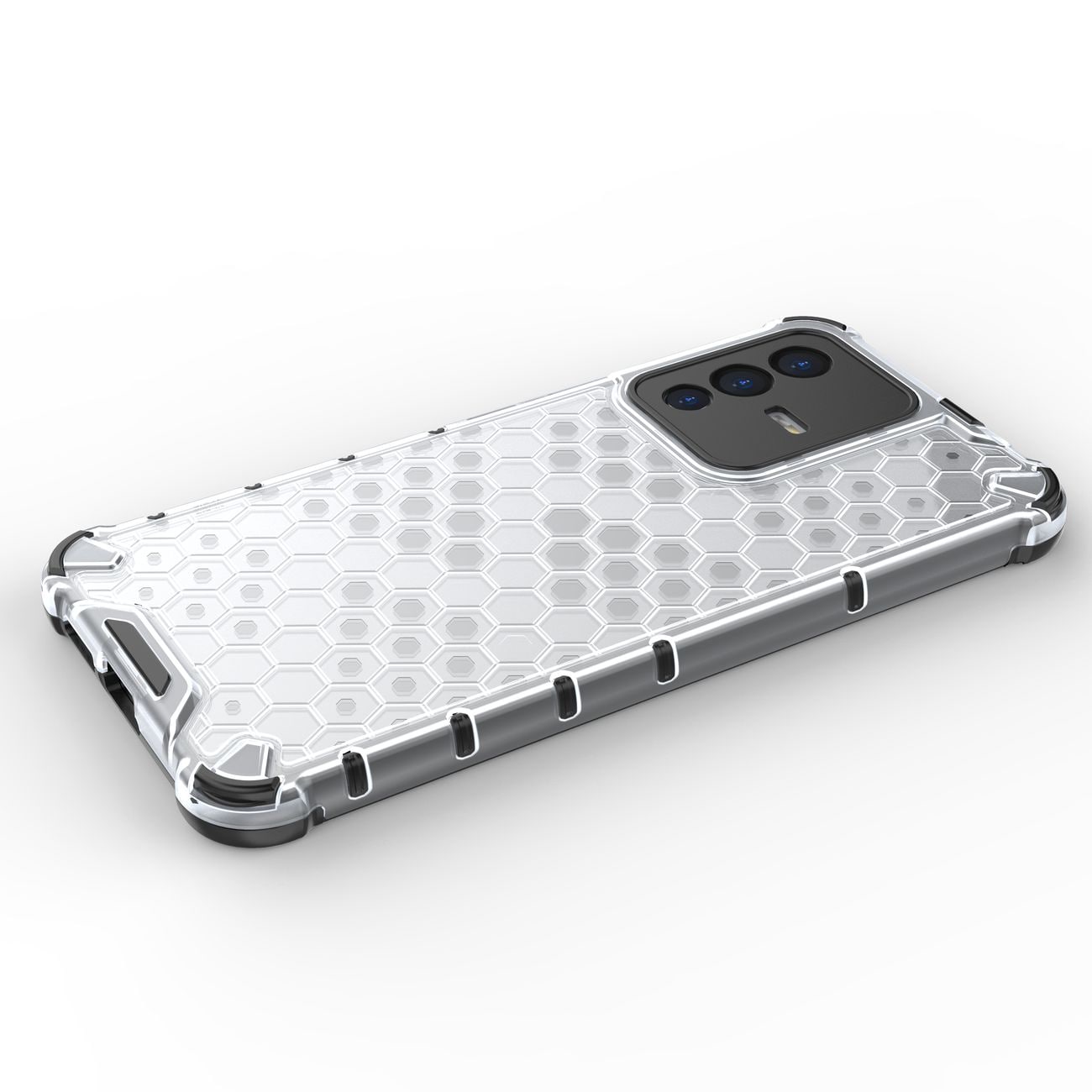 Pansret honeycomb-cover med gelramme til Vivo V23 5G transparent