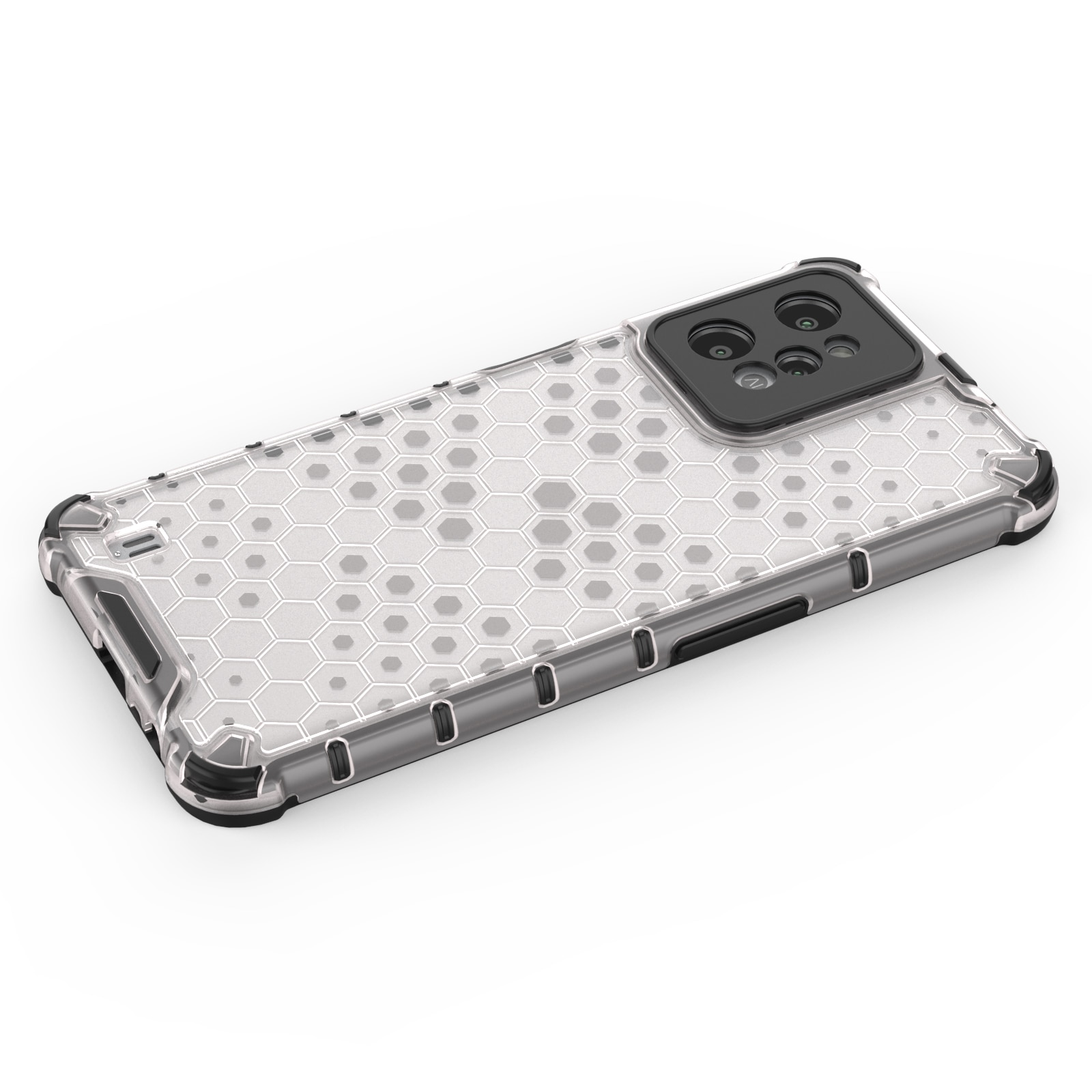 Honeycomb case pansret cover med geleramme Realme C31 transparent