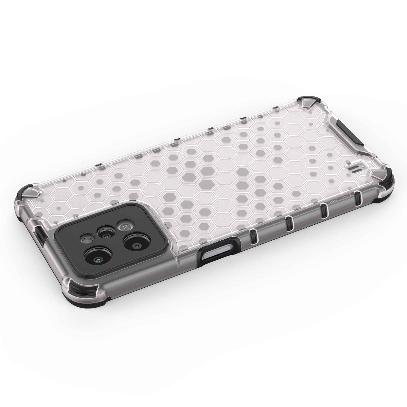 Honeycomb case pansret cover med geleramme Realme C31 transparent